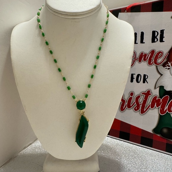 ORANGE BEADED MALA NECKLACE STATEMENT NECKLACE - Picture 2 of 4